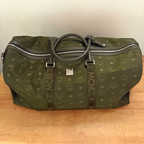 Mcm green logo nylon - green,